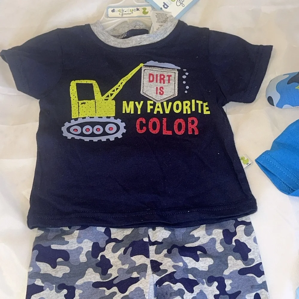 Baby Boy Camo Camouflage Onesie Bodysuit Outfit One Piece 5 Shoe Size 6-9 months